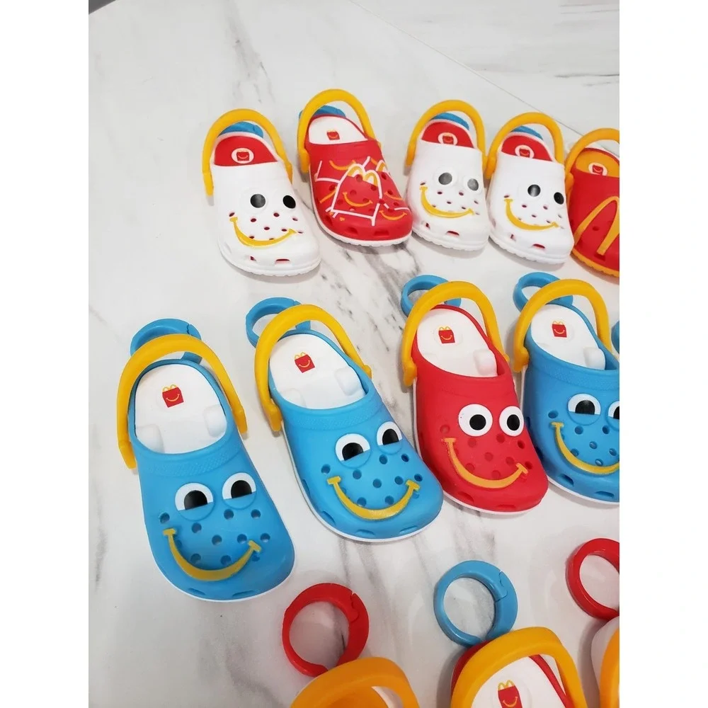 12 McDonald's Mini Crocs Keychain Toy Huge Lot Assorted 2024 2026 No Box